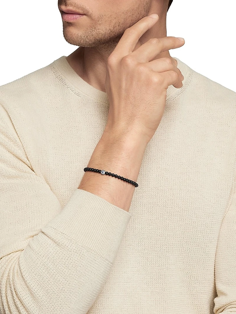 Spiritual Beads Evil Eye Bracelet with Sapphire