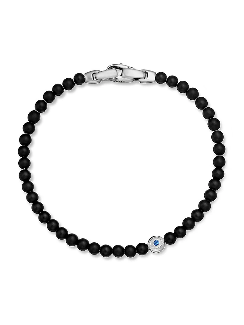 Spiritual Beads Evil Eye Bracelet with Sapphire