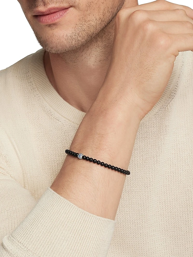 Spiritual Beads Evil Eye Bracelet with Sapphire