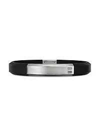 Streamline® ID Rubber Bracelets With Sterling Silver