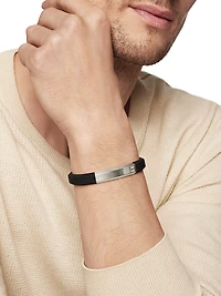 Streamline® ID Rubber Bracelets With Sterling Silver