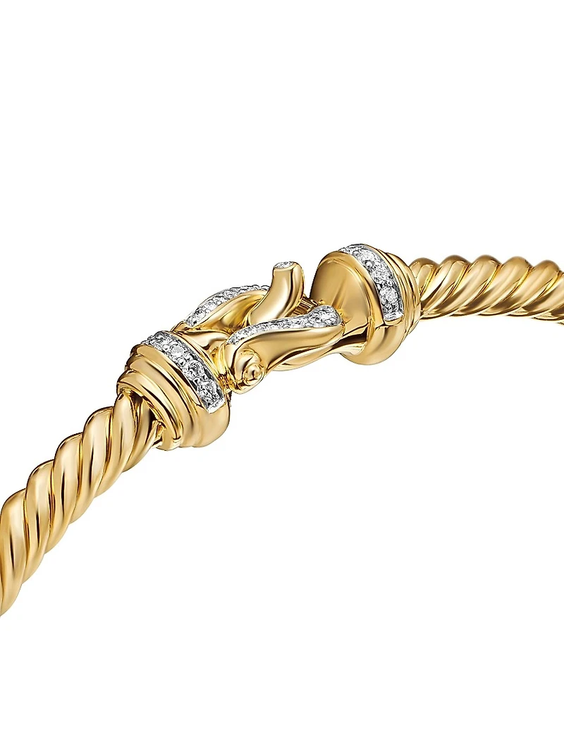 Buckle Cablespira Bracelet 18K Yellow Gold