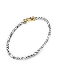 Buckle Classic Cable Bracelet in Sterling Silver
