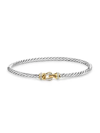 Buckle Classic Cable Bracelet in Sterling Silver
