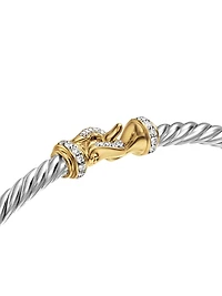 Buckle Classic Cable Bracelet in Sterling Silver