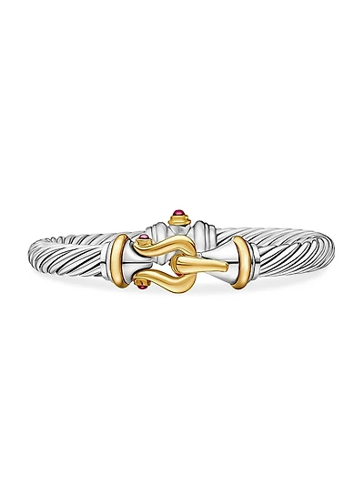 Buckle Classic Cable Bracelet Sterling Silver