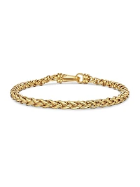Wheat Chain Bracelet 18K Yellow Gold, 4mm