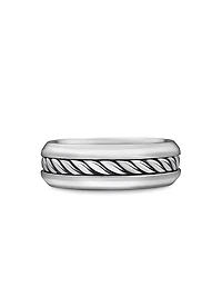 Cable Inset Band Ring