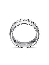 Cable Inset Band Ring