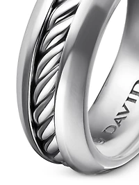 Cable Inset Band Ring