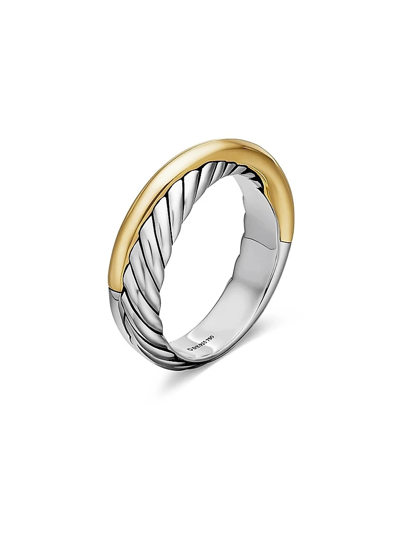Crossover Band Ring Sterling Silver