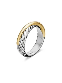 Crossover Band Ring Sterling Silver