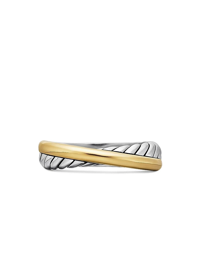 Crossover Band Ring Sterling Silver