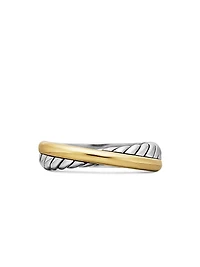 Crossover Band Ring Sterling Silver