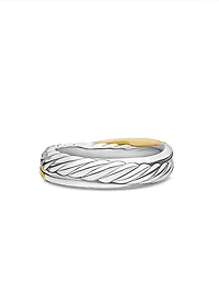 Crossover Band Ring Sterling Silver