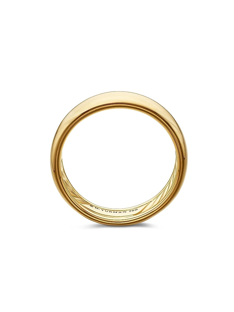 DY Classic Band Ring 18K Yellow Gold, 6mm