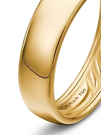 DY Classic Band Ring 18K Yellow Gold, 6mm