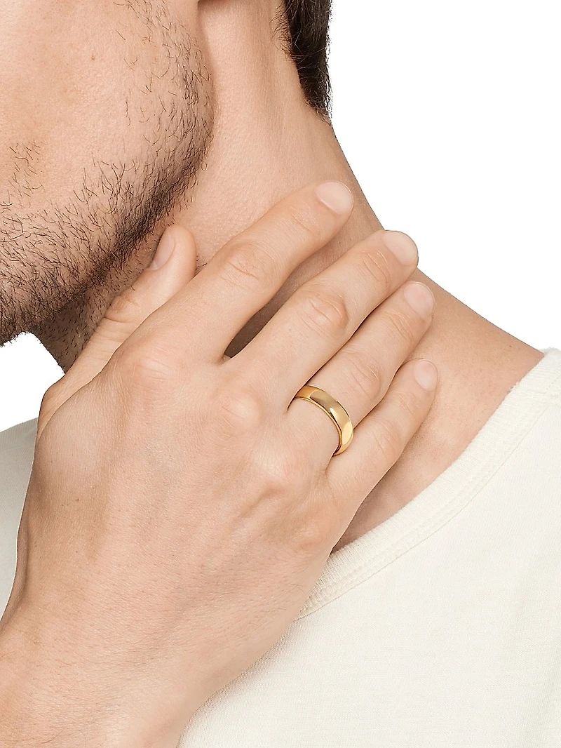 DY Classic Band Ring 18K Yellow Gold, 6mm