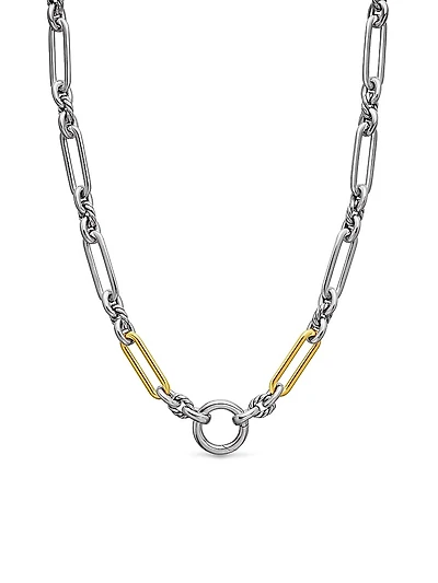 Lexington Chain Necklace with 18K Yellow Gold