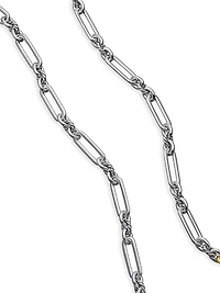 Lexington Chain Necklace with 18K Yellow Gold