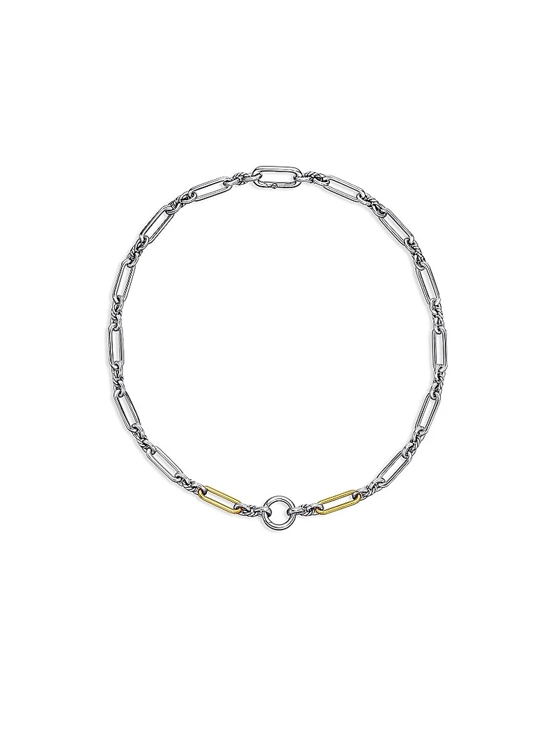 Lexington Chain Necklace with 18K Yellow Gold