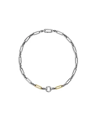 Lexington Chain Necklace with 18K Yellow Gold