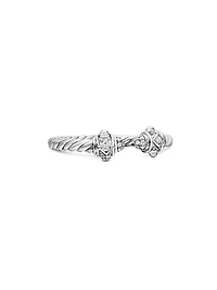 Renaissance Ring 18K White Gold with Pavé Diamonds