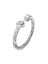 Renaissance Ring 18K White Gold with Pavé Diamonds