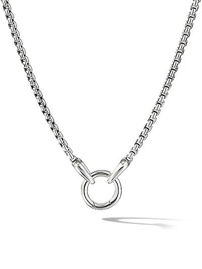 Smooth Amulet Box Chain Necklace