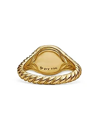 Sculpted Cable Pinky Ring 18K Yellow Gold