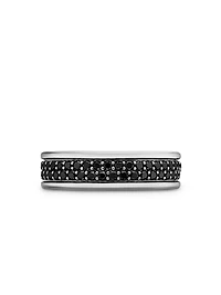 Streamline® Two Row Band Ring with Pavé Diamonds