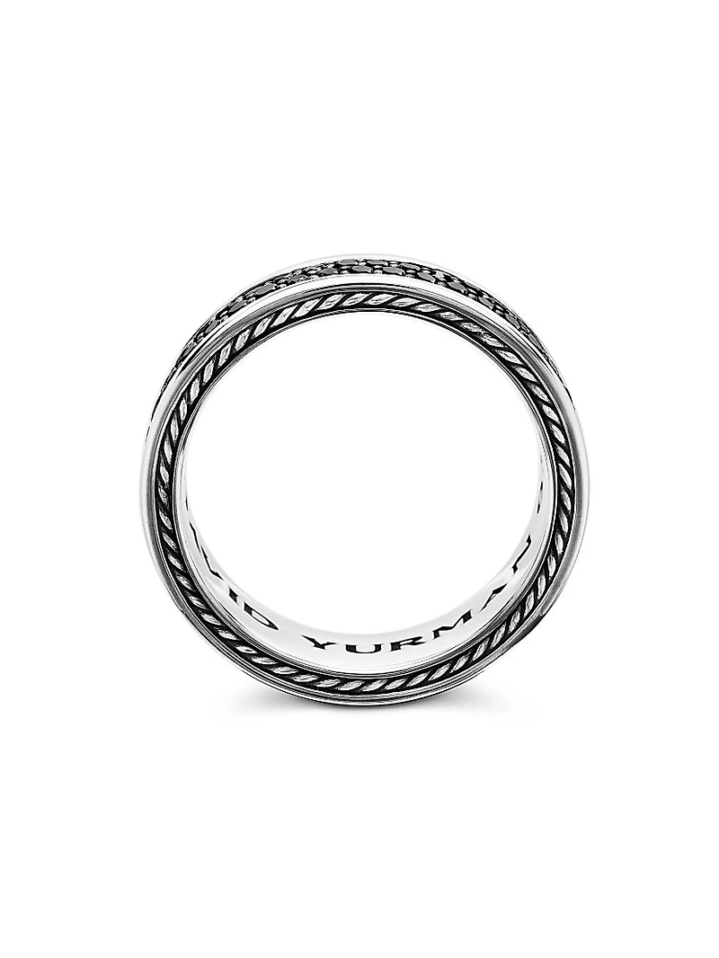 Streamline® Two Row Band Ring with Pavé Diamonds