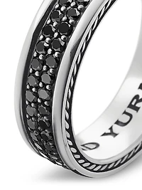 Streamline® Two Row Band Ring with Pavé Diamonds