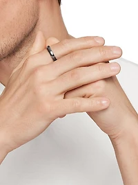 DY Classic Band Ring Grey Titanium, 4mm