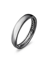 DY Classic Band Ring Grey Titanium, 4mm