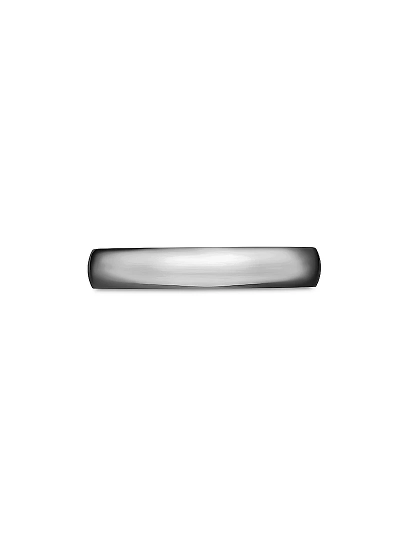 DY Classic Band Ring Grey Titanium, 4mm