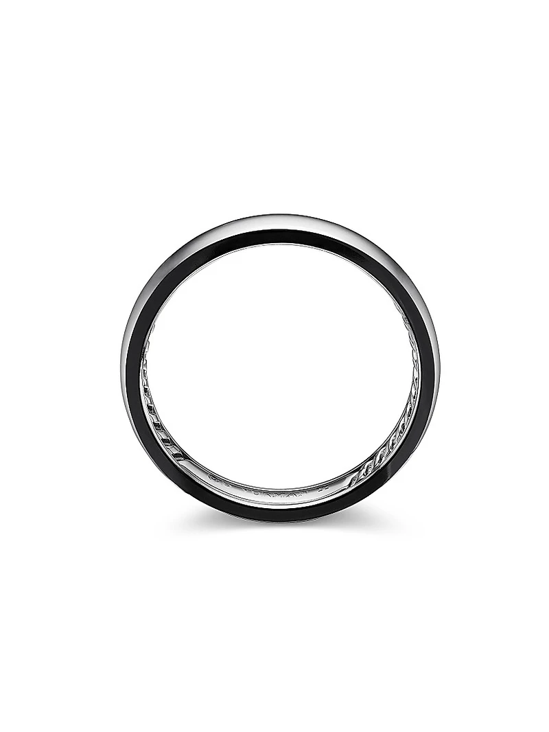 DY Classic Band Ring Grey Titanium, 4mm