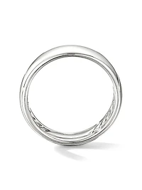 DY Classic Band Ring 18K White Gold