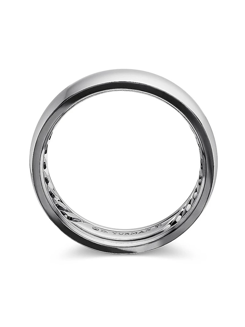 DY Classic Band Ring Grey Titanium