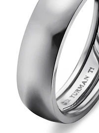 DY Classic Band Ring Grey Titanium