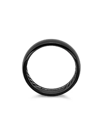 DY Classic Band Ring Black Titanium