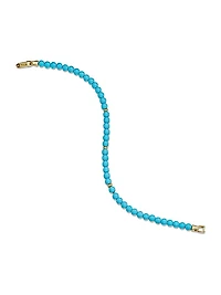 Bijoux Spiritual Beads Bracelet with 14K Yellow Gold