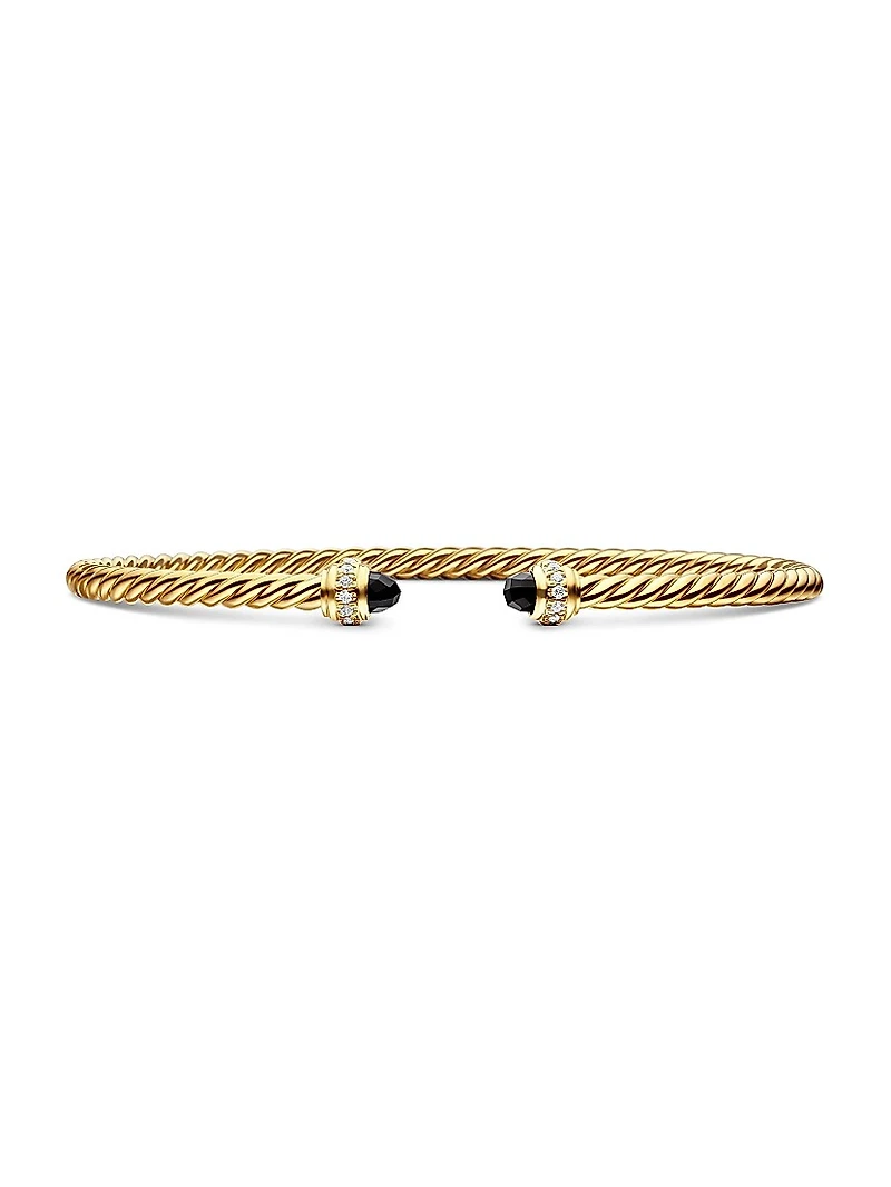 Classic Cablespira Bracelet 18K Yellow Gold and Diamonds