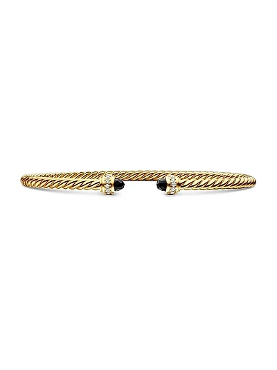 Classic Cablespira Bracelet 18K Yellow Gold and Diamonds
