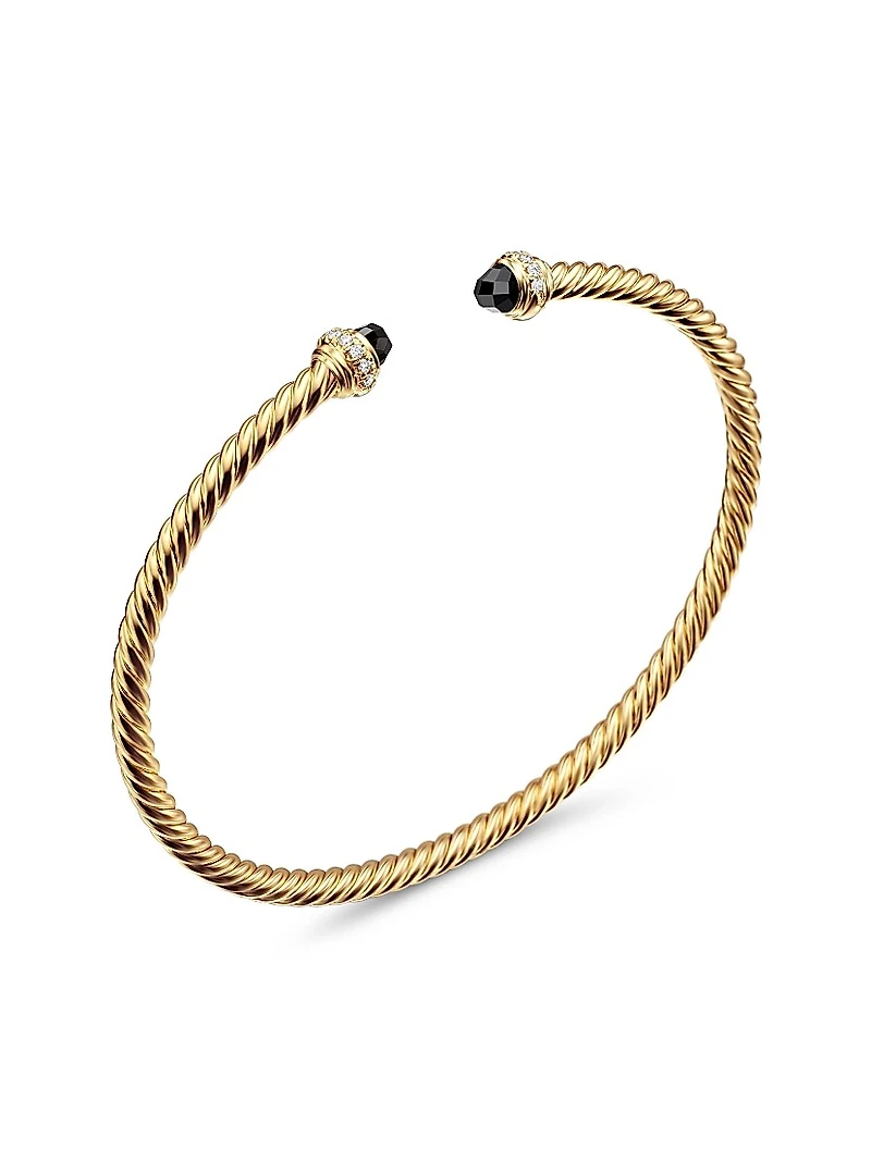 Classic Cablespira Bracelet 18K Yellow Gold and Diamonds