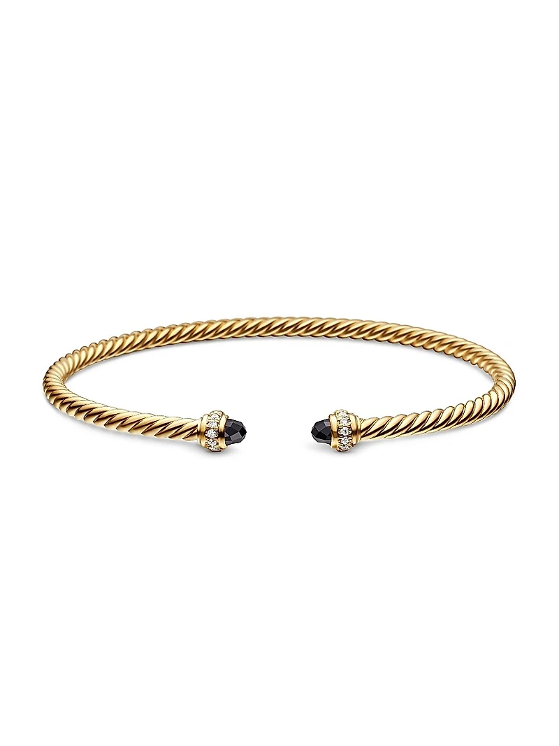 Classic Cablespira Bracelet 18K Yellow Gold and Diamonds