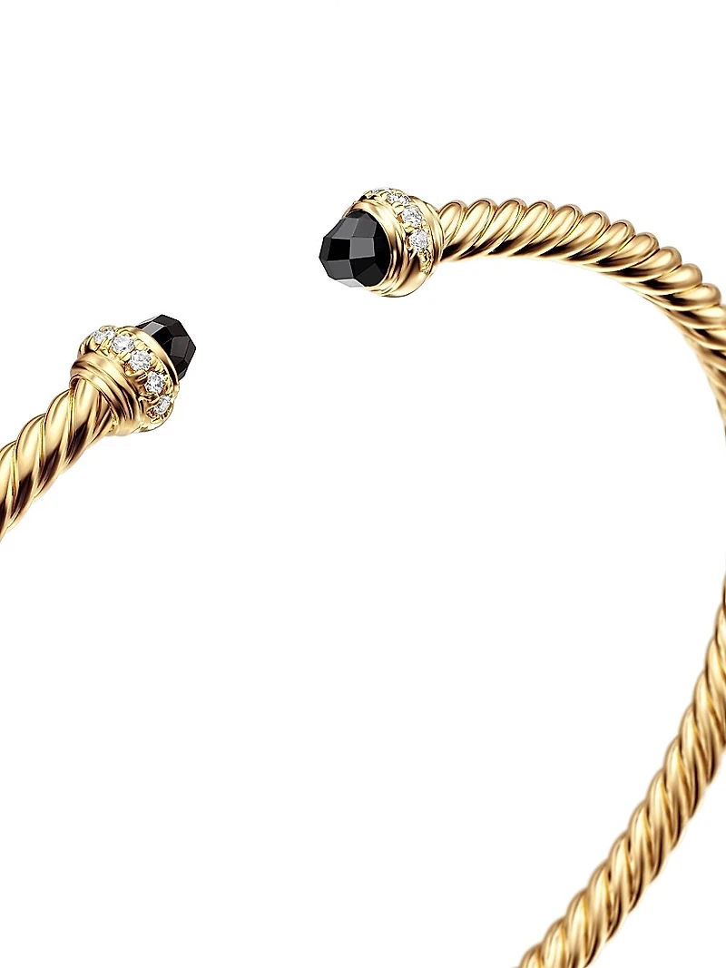 Classic Cablespira Bracelet 18K Yellow Gold and Diamonds