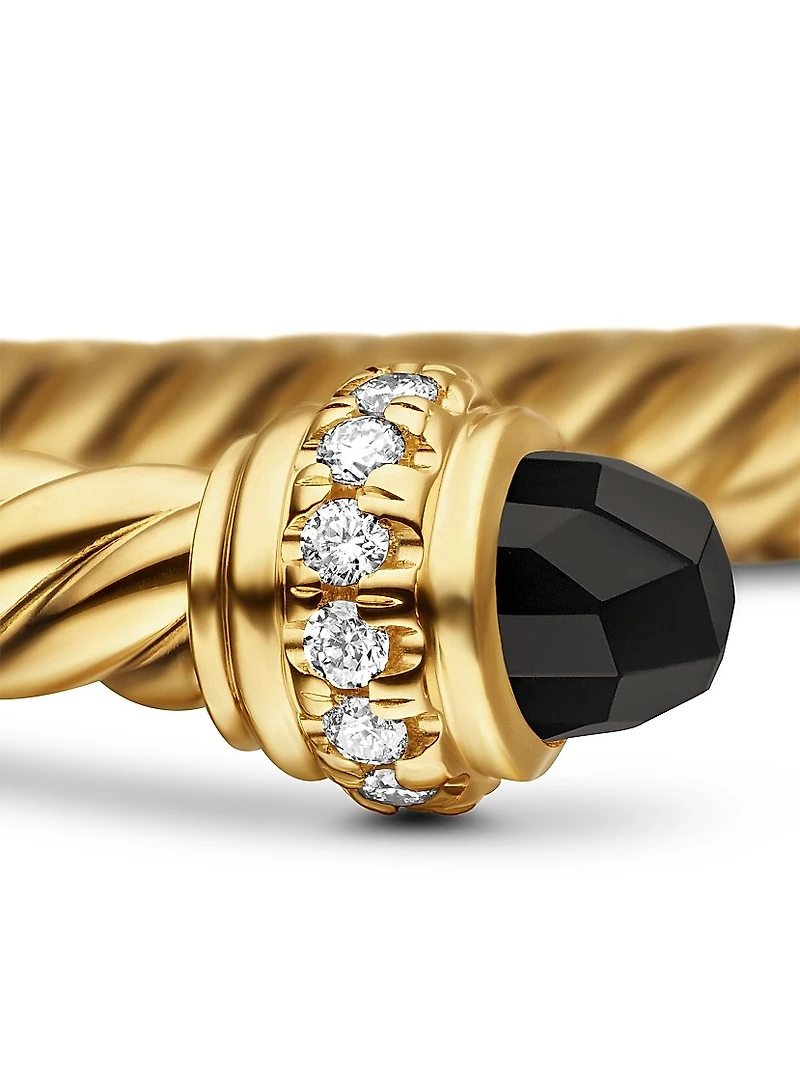 Classic Cablespira Bracelet 18K Yellow Gold and Diamonds