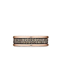 Streamline Two Row Band Ring 18K Rose Gold