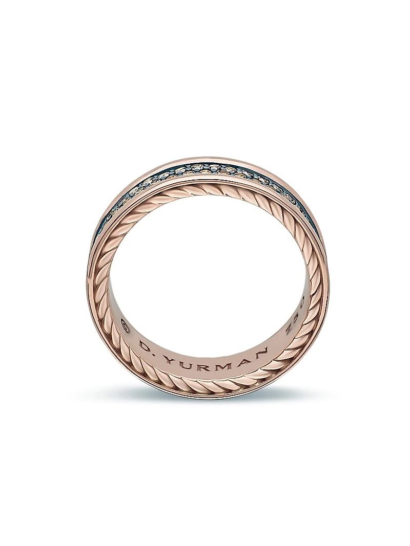Streamline Two Row Band Ring 18K Rose Gold
